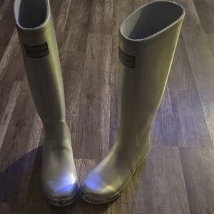 Juicy Couture Metallic Gold Tall Rain Boots